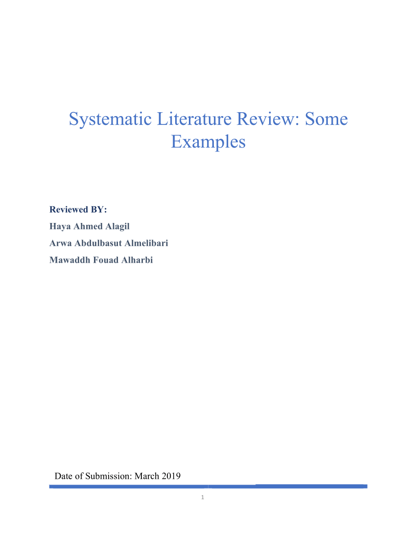 systematic literature review abstract