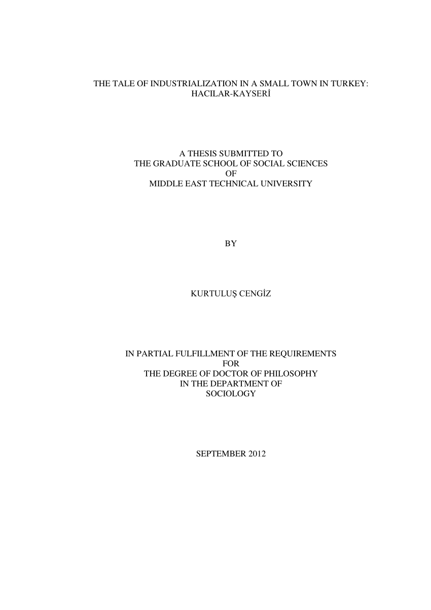 dissertation submitted in partial fulfillment of the requirements