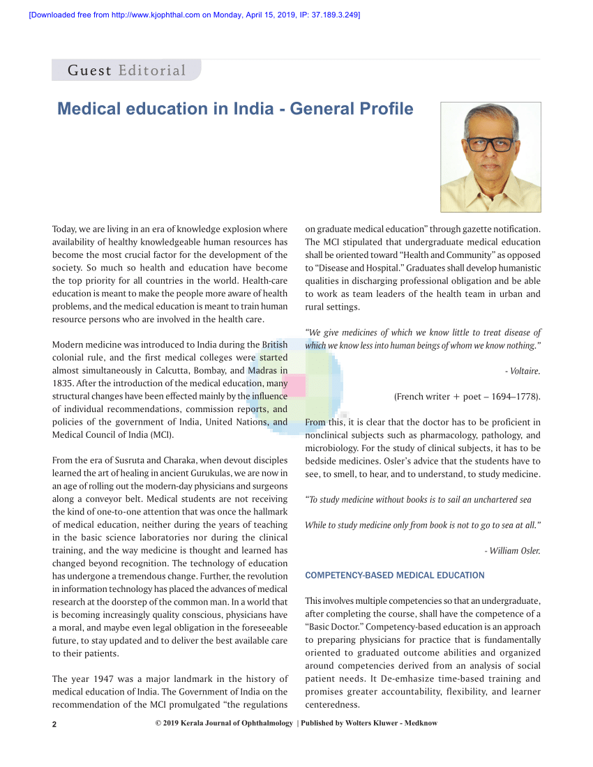 medical education in india upsc