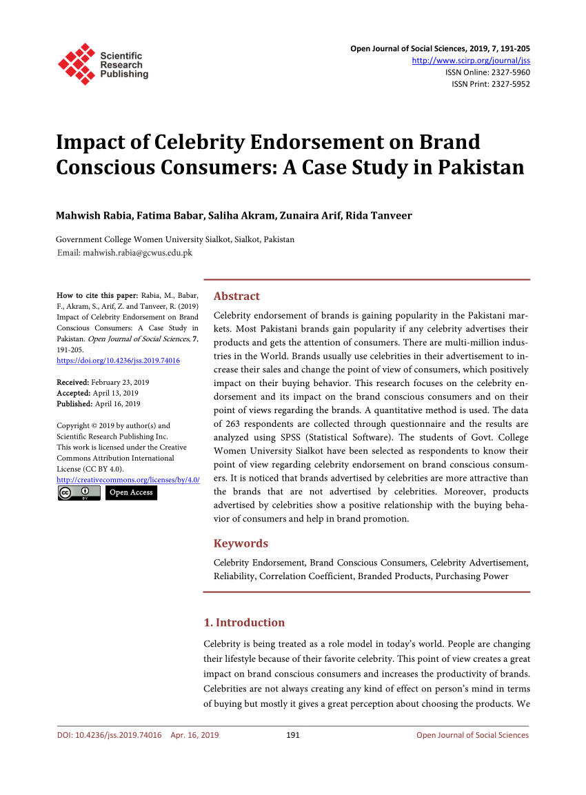 celebrity endorsement a literature review journal of marketing management