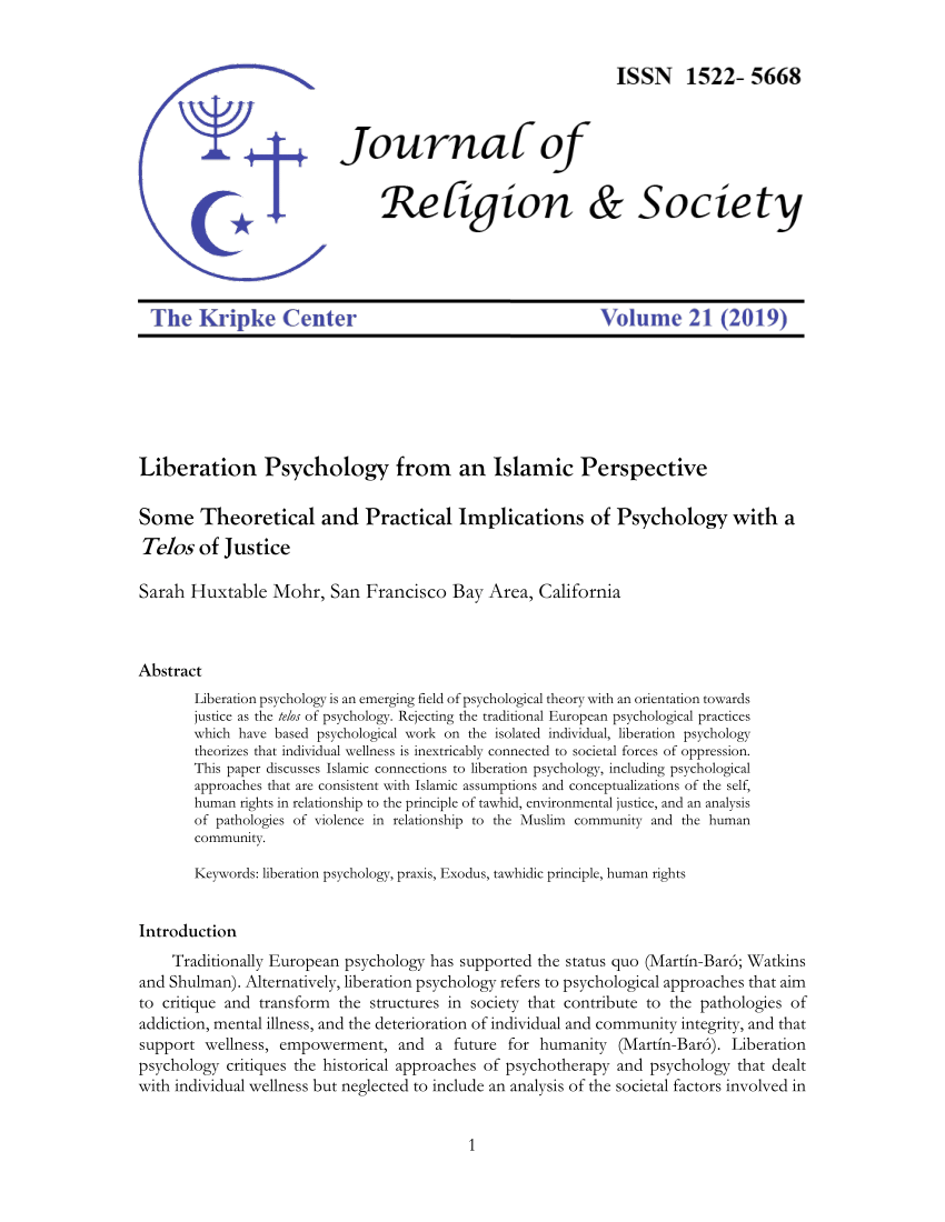 Islamic psychology pdf