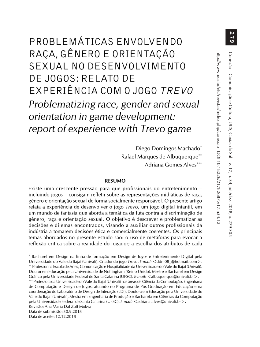 PDF) Nós não temos culpa, só conectamos pessoas: analisando a  responsabilidade legal da plataforma de games Steam no Brasil nos crimes  sexuais presentes em Jogos Adultos