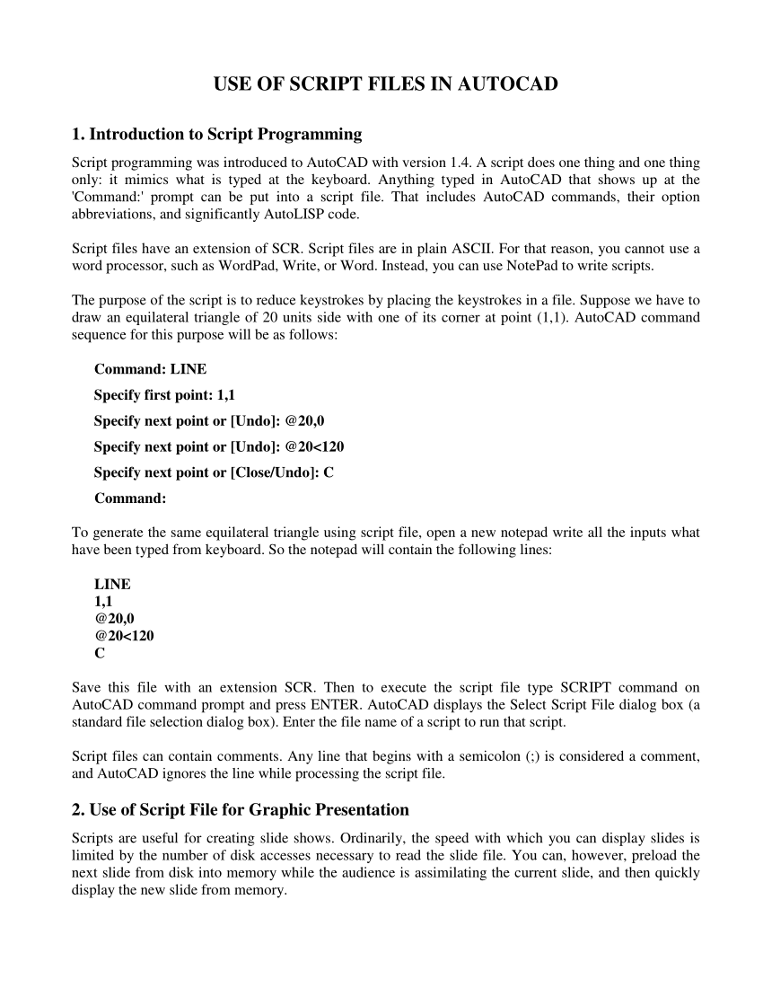 autocad commands filetype pdf