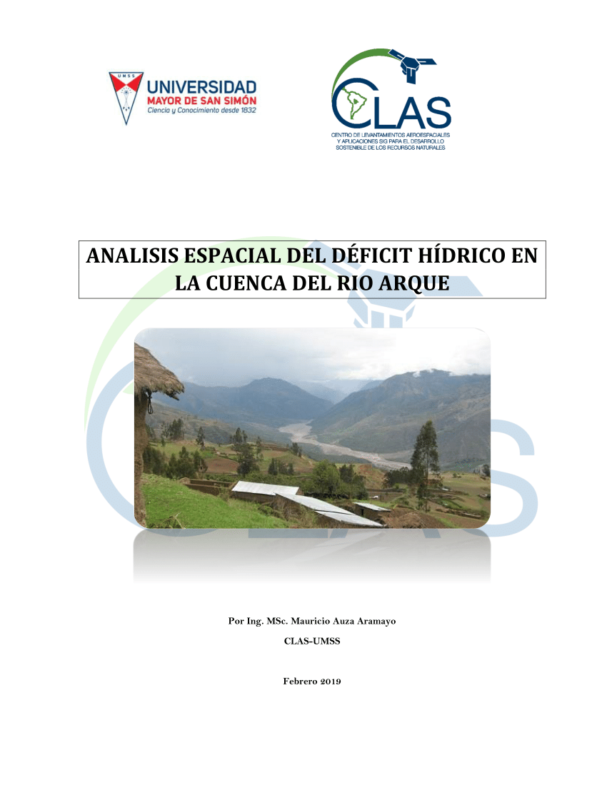 Pdf Analisis Espacial Del Déficit Hídrico En La Cuenca Del