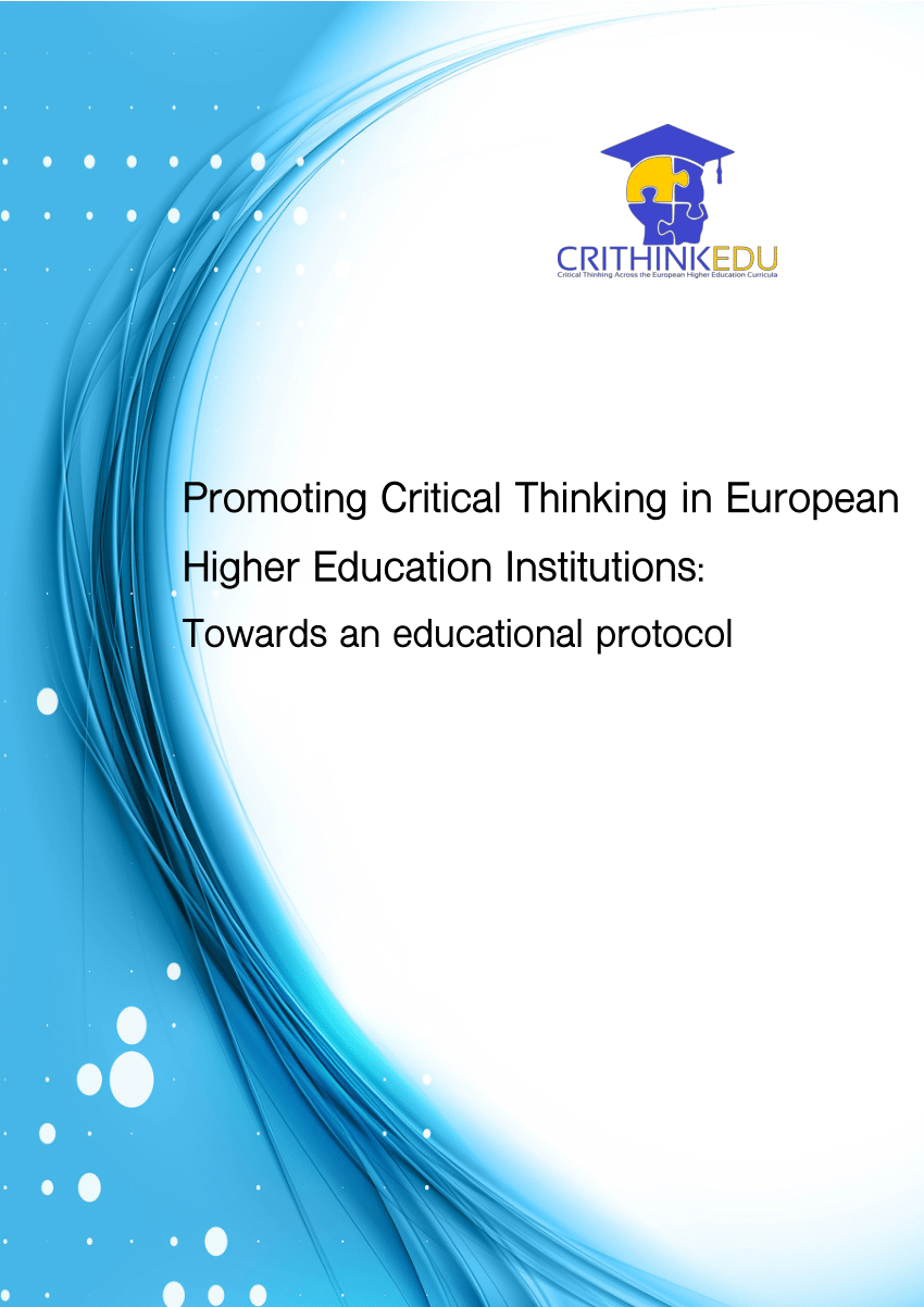 PDF) Promoting Critical Thinking in European Higher Education ...