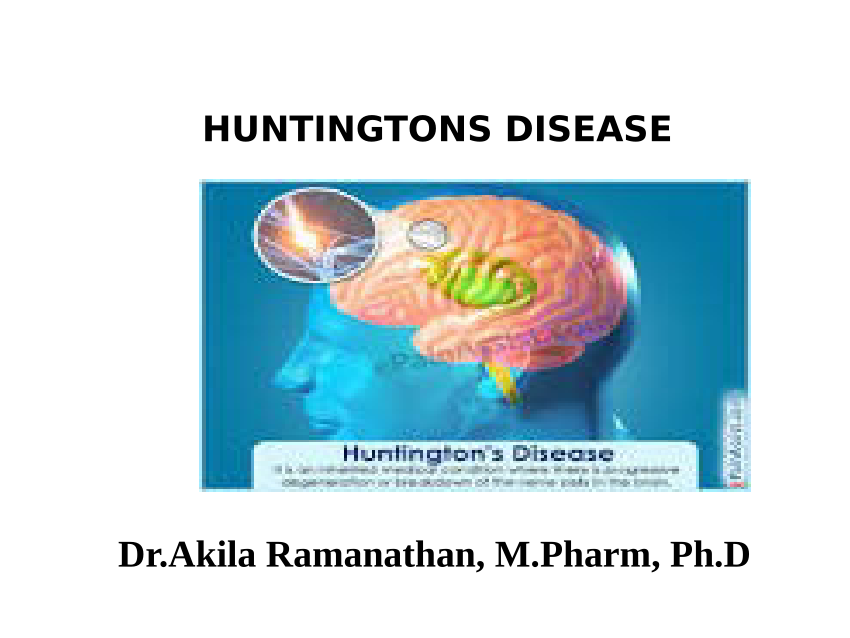Pdf Huntingtons Disease 6910