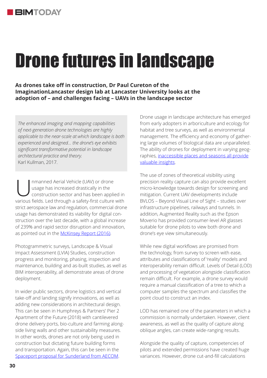 Landscape Architecture Bim Today, Drone Landscape Architecture