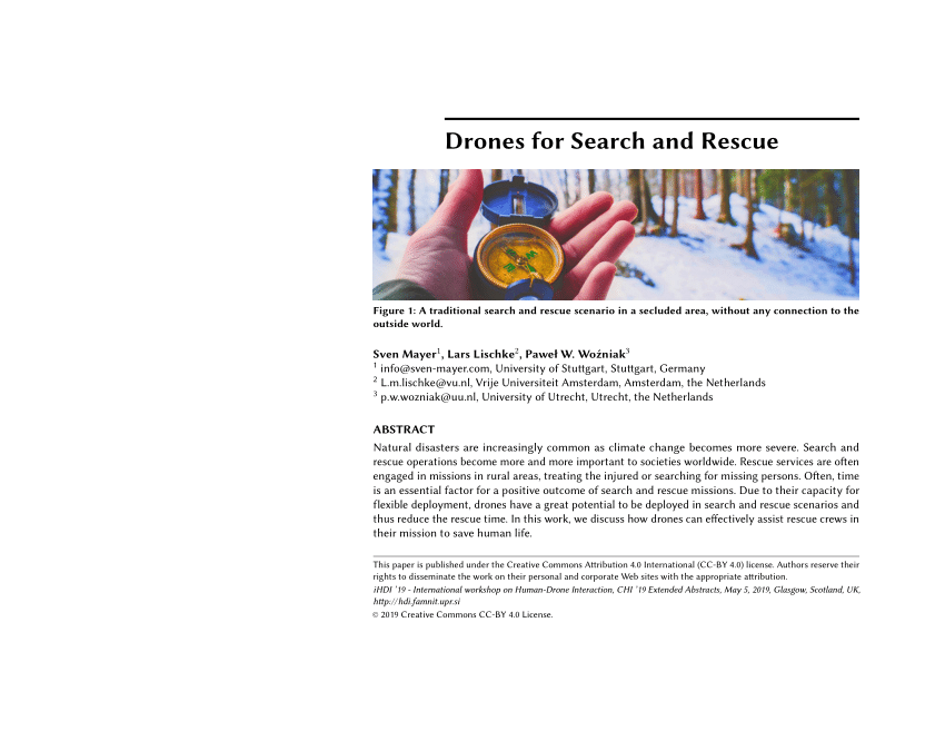 rescue drone research paper