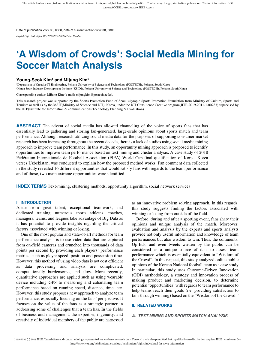 PDF] Content mining framework in social media: A FIFA world cup 2014 case  analysis