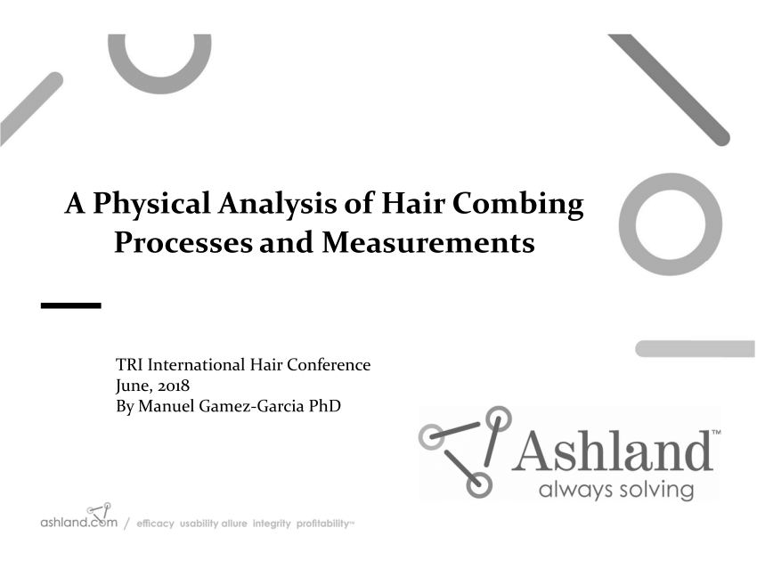 PDF) A Physical Analysis of Hair Combing Processes and Measurements TRI  International Hair Conference