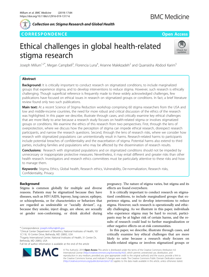 research in global health emergencies ethical issues