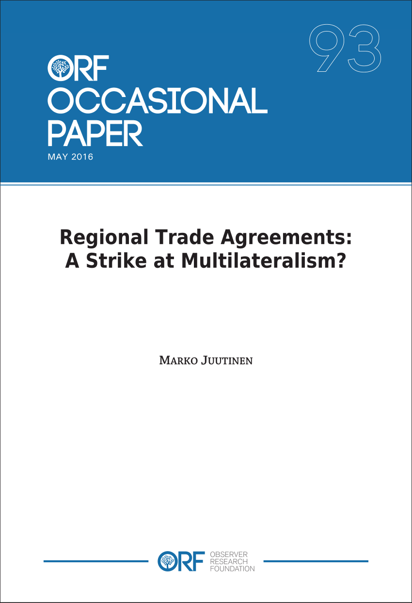 pdf-regional-trade-agreements-a-strike-at-multilateralism