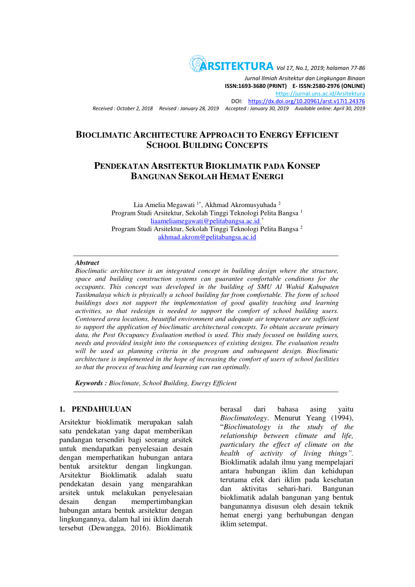 bioclimatic architecture research paper