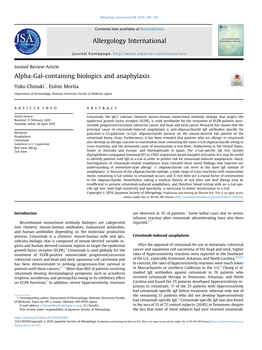 Validation of an anti-α-Gal IgE fluoroenzyme-immunoassay for the screening  of patients at risk of severe anaphylaxis to cetuximab, BMC Cancer