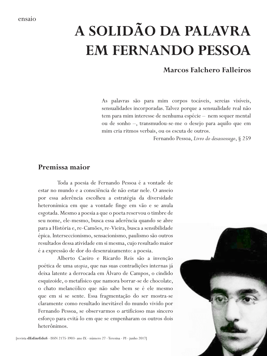 PDF) Fernando Pessoa e a Tradução