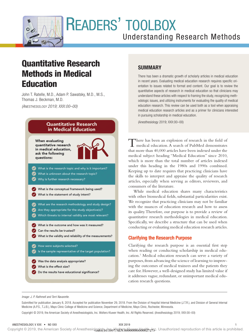 examples of quantitative research in education pdf