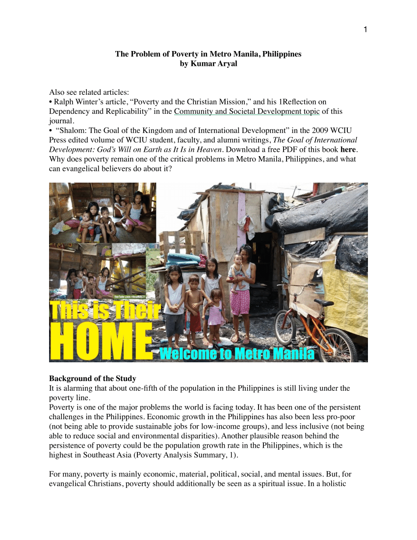 poverty in the philippines research paper introduction