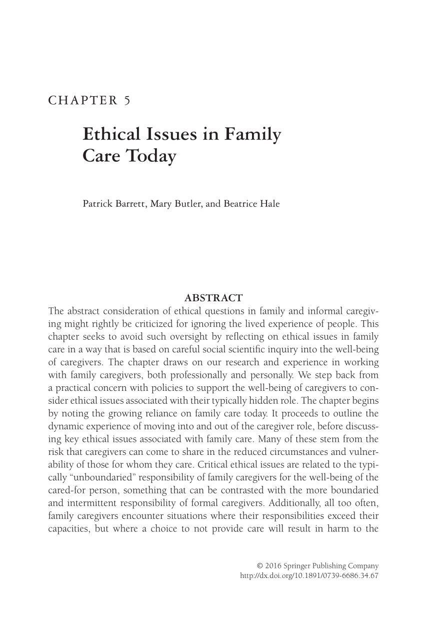 family ethics assignment