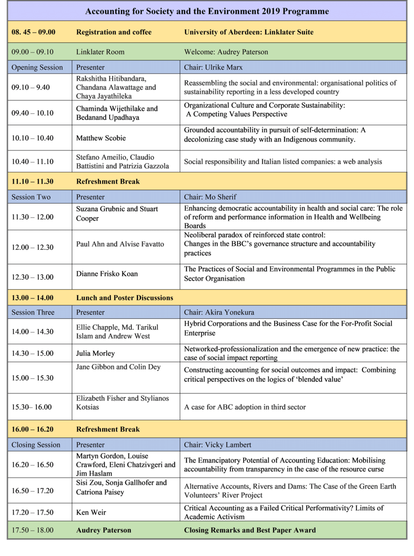 Pdf Ase Schedule 2019