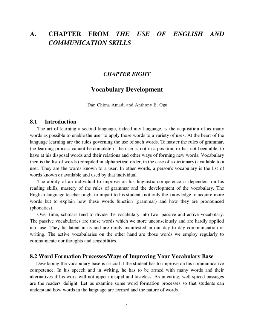 thesis on vocabulary development