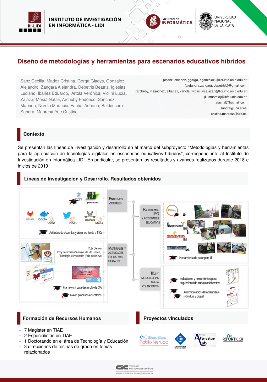 Pdf Diseno De Metodologias Y Herramientas Para Escenarios Educativos Hibridos