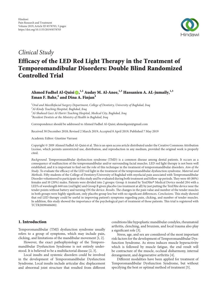 Infrared Light Therapy for TMJ Discomfort