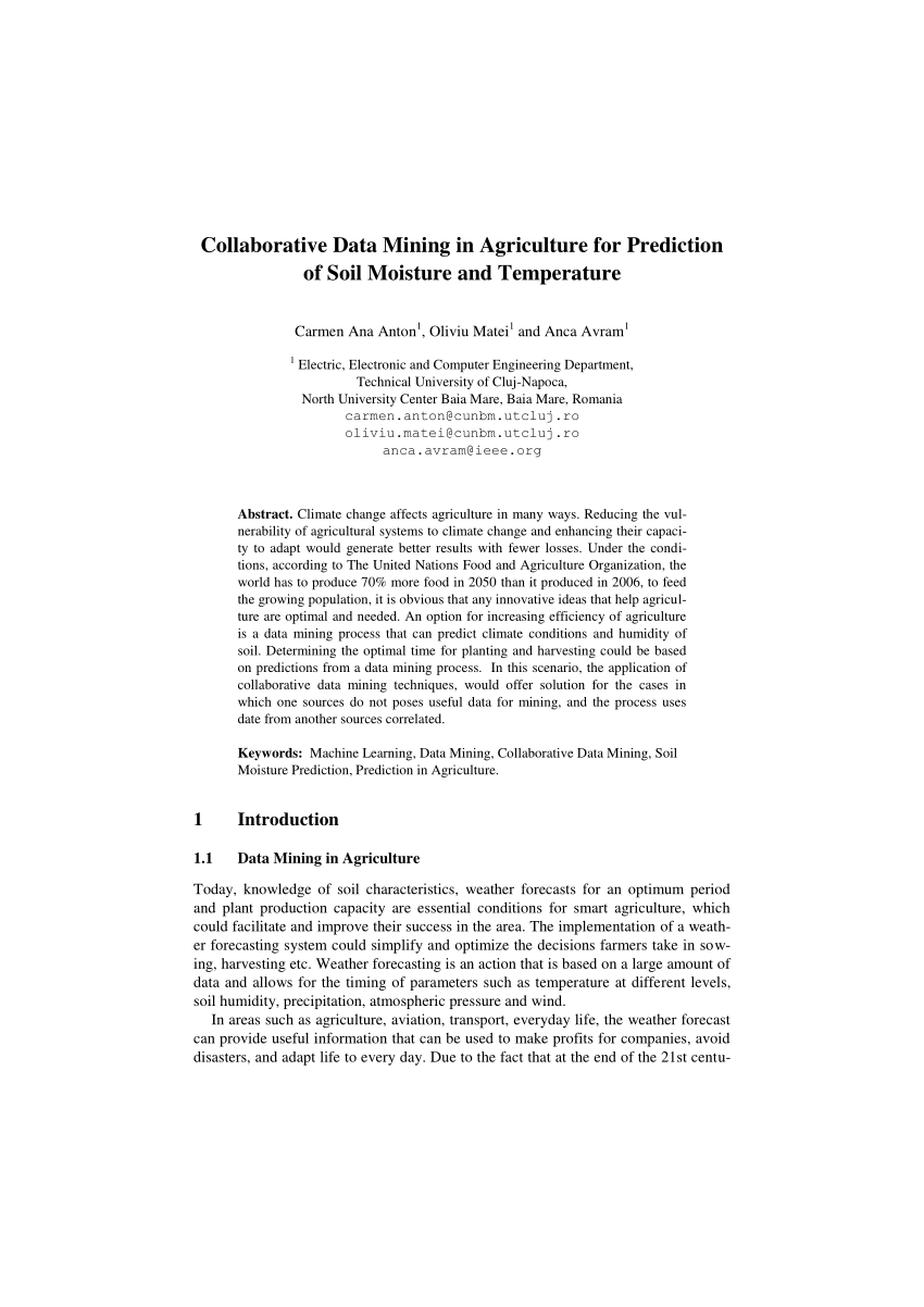 data mining in agriculture research papers 2020