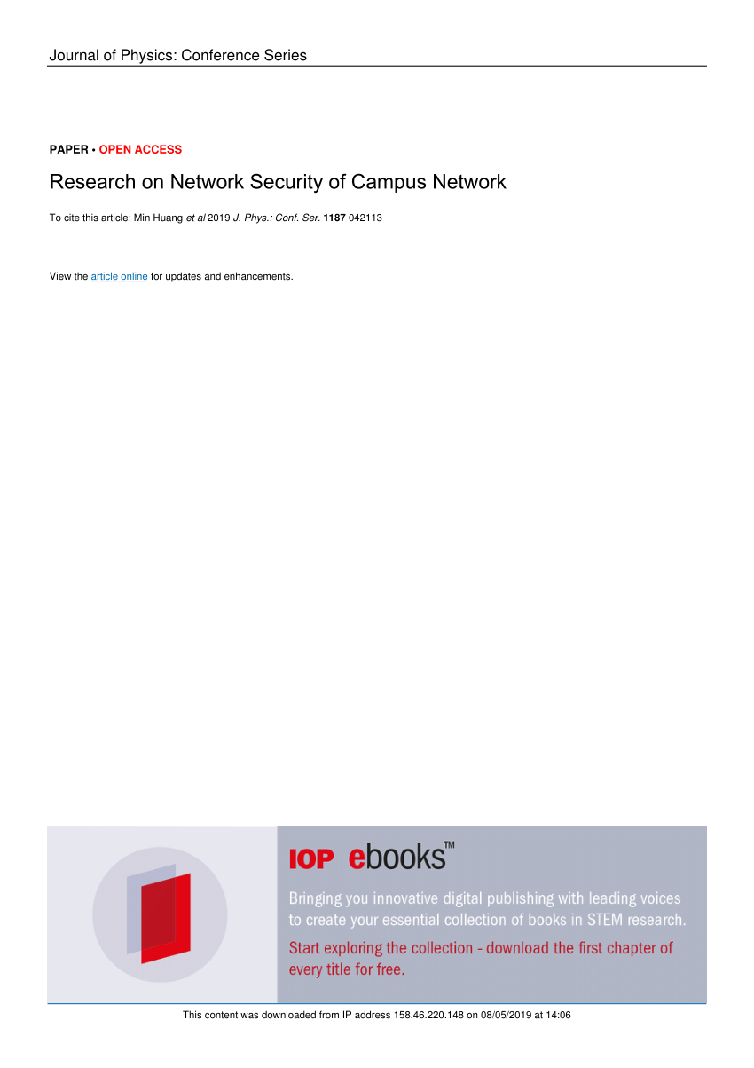 recent research paper on network security