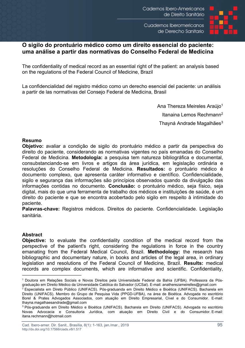 O que deve conter no Prontuário Médico do Paciente? - Enfermagem