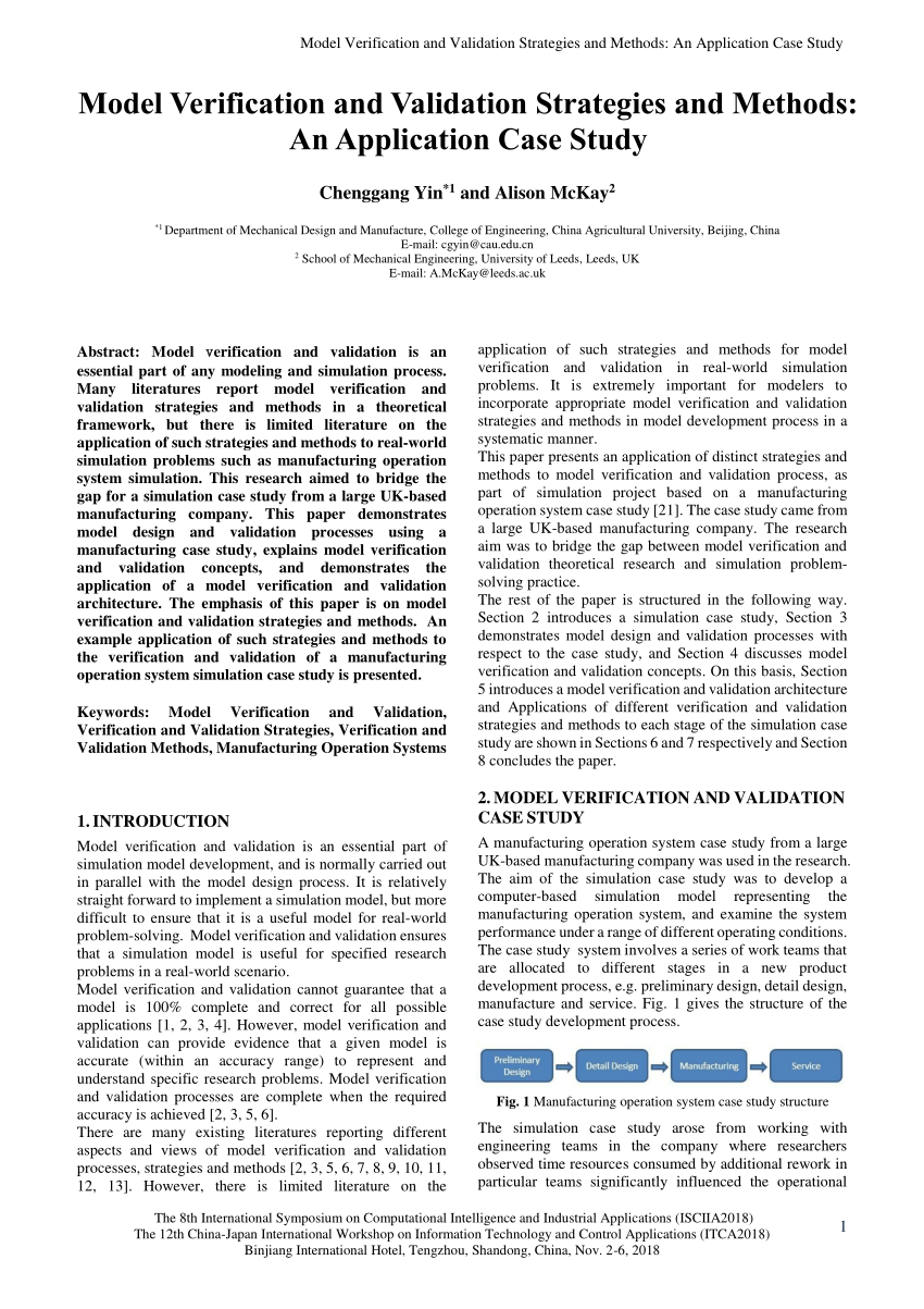 research paper on model validation