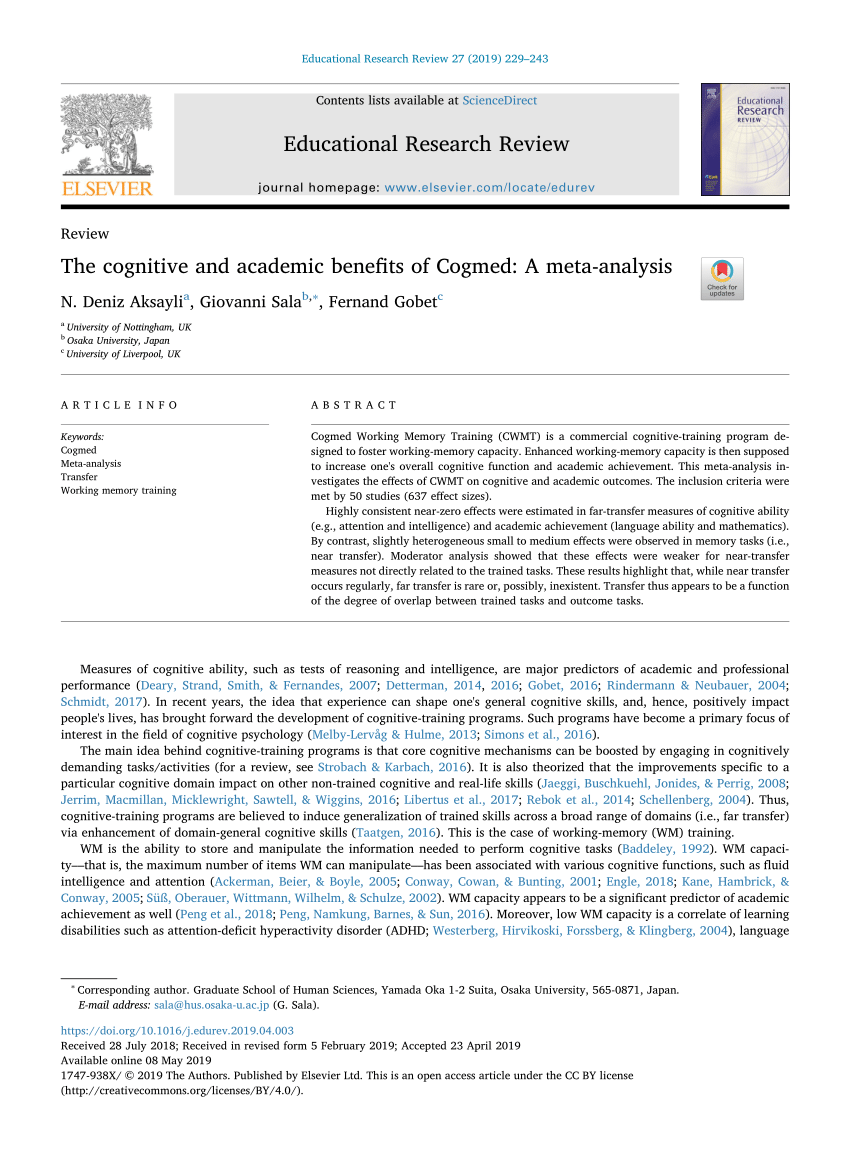 The relationship between cognitive ability and chess skill: A comprehensive  meta-analysis - ScienceDirect