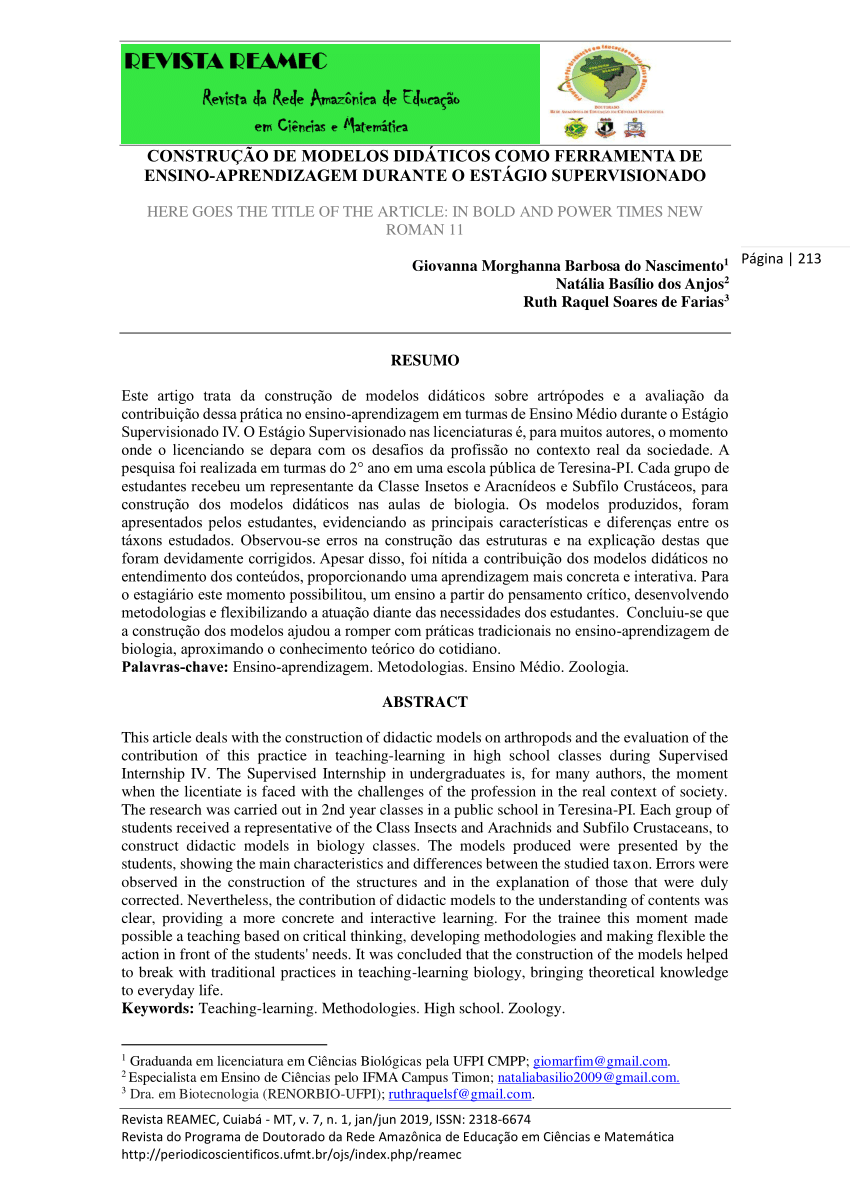 PDF) Uso de material reciclado para a construção de material didático no  ensino da matemática