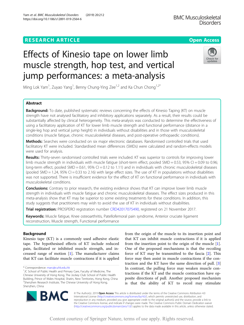 Effects of the direction of Kinesio taping on sensation and postural  control before and after muscle fatigue in healthy athletes