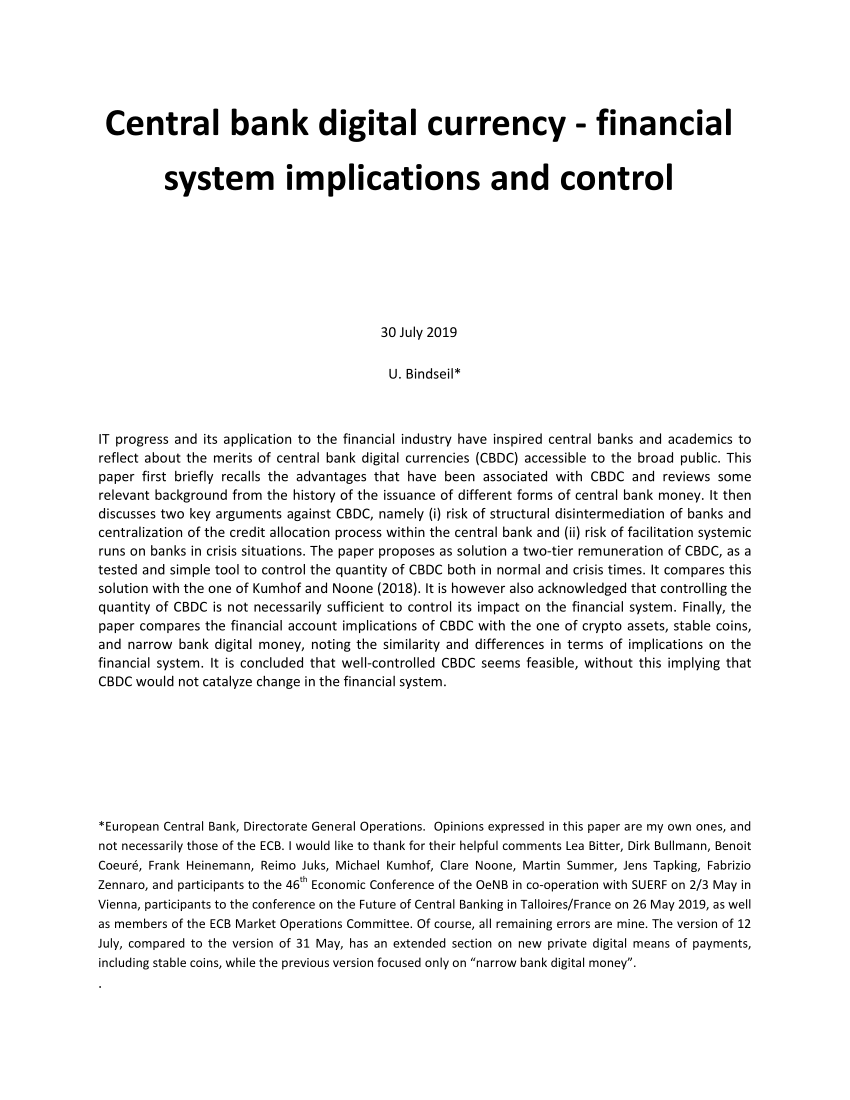 research paper for digital currency