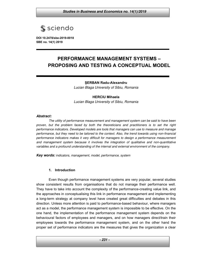 research paper on performance management system pdf