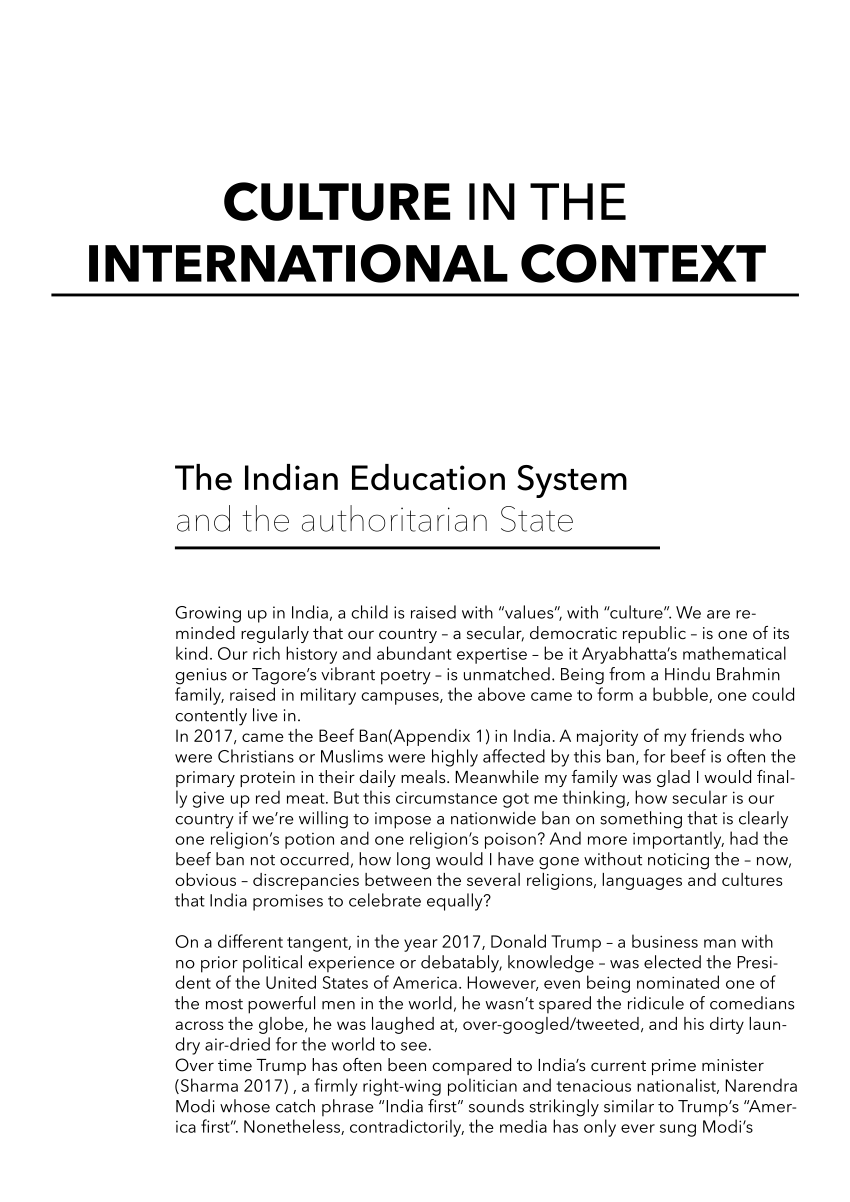 education system in india essay 250 words