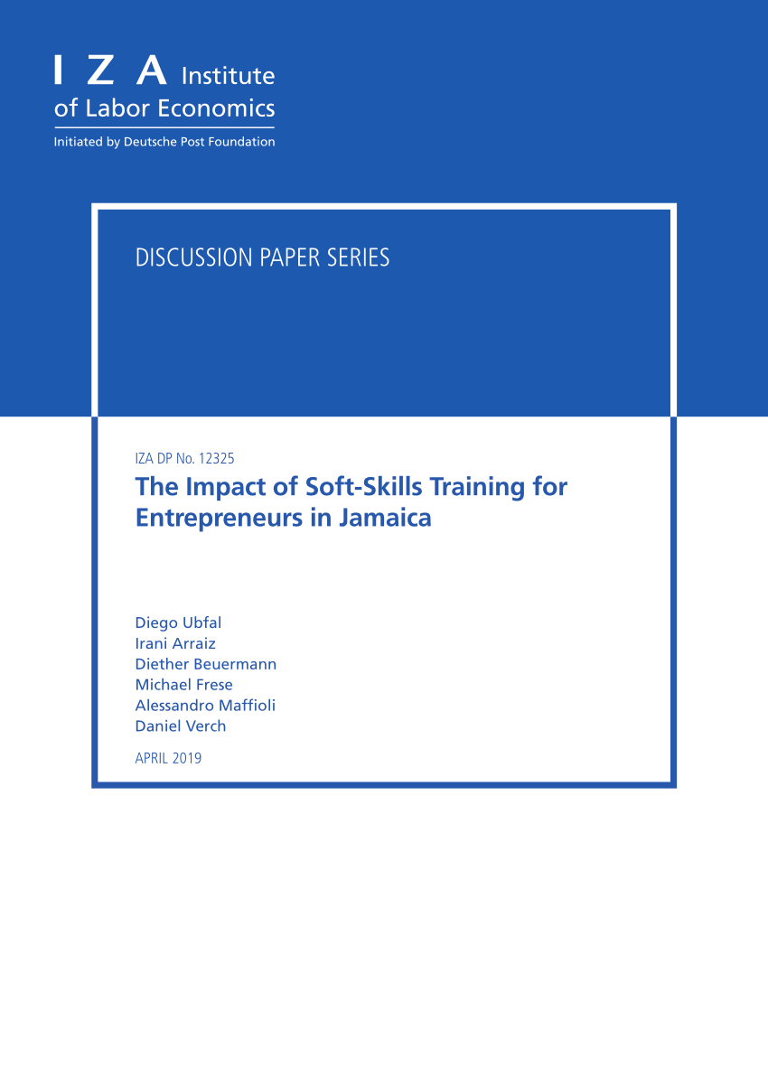 PDF) The Impact of Soft-Skills Training for Entrepreneurs in Jamaica