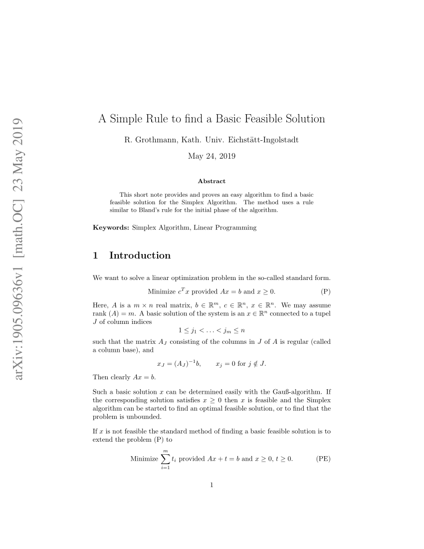 pdf-a-simple-rule-to-find-a-basic-feasible-solution