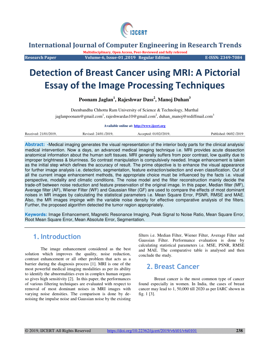 image processing techniques research papers