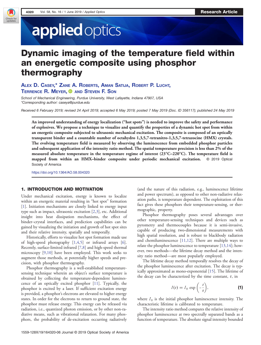 (PDF) Dynamic imaging of the temperature field within an energetic ...