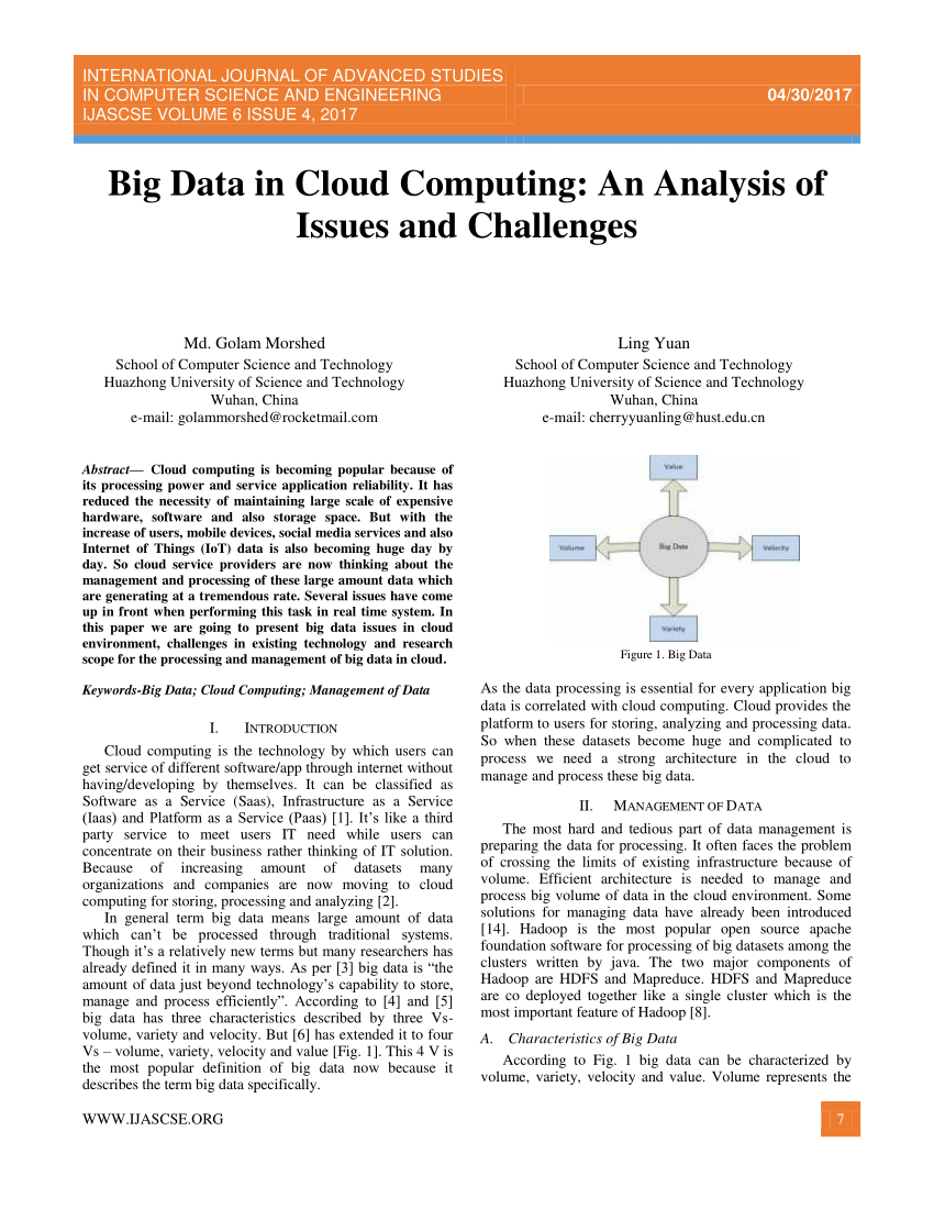 big data cloud computing research paper