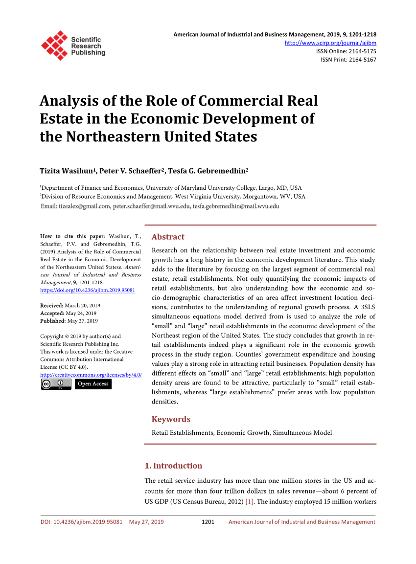 Commercial Real Estate Development, United States