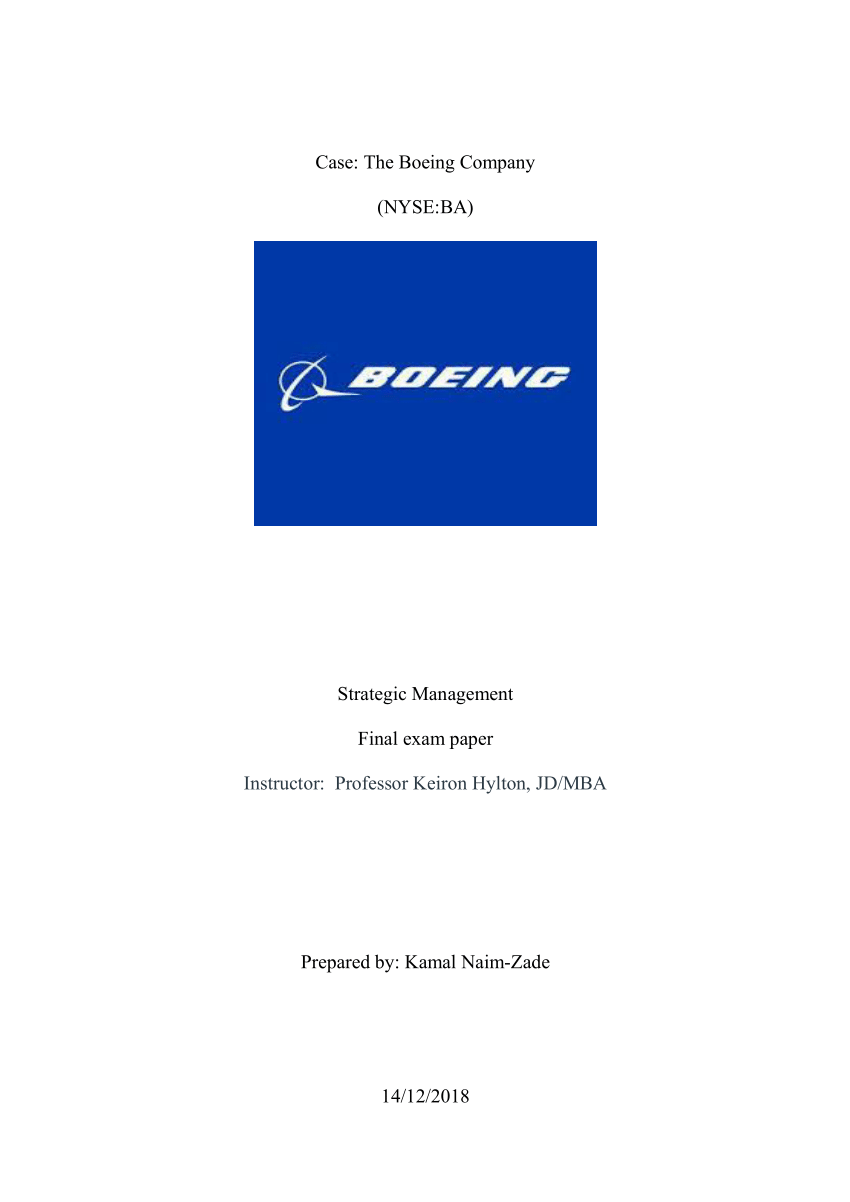 case study of boeing
