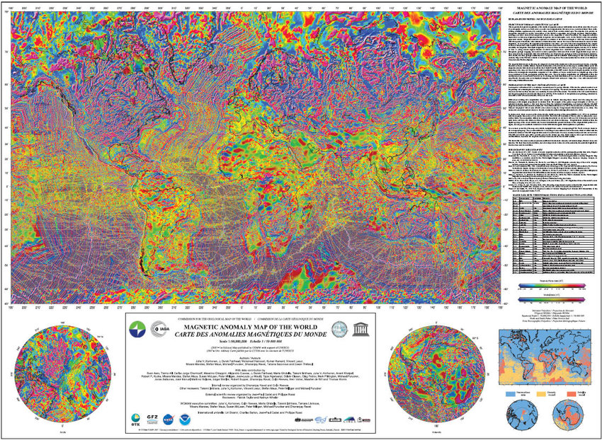  PDF Magnetic Anomaly Map  of the World  1 50M Release 