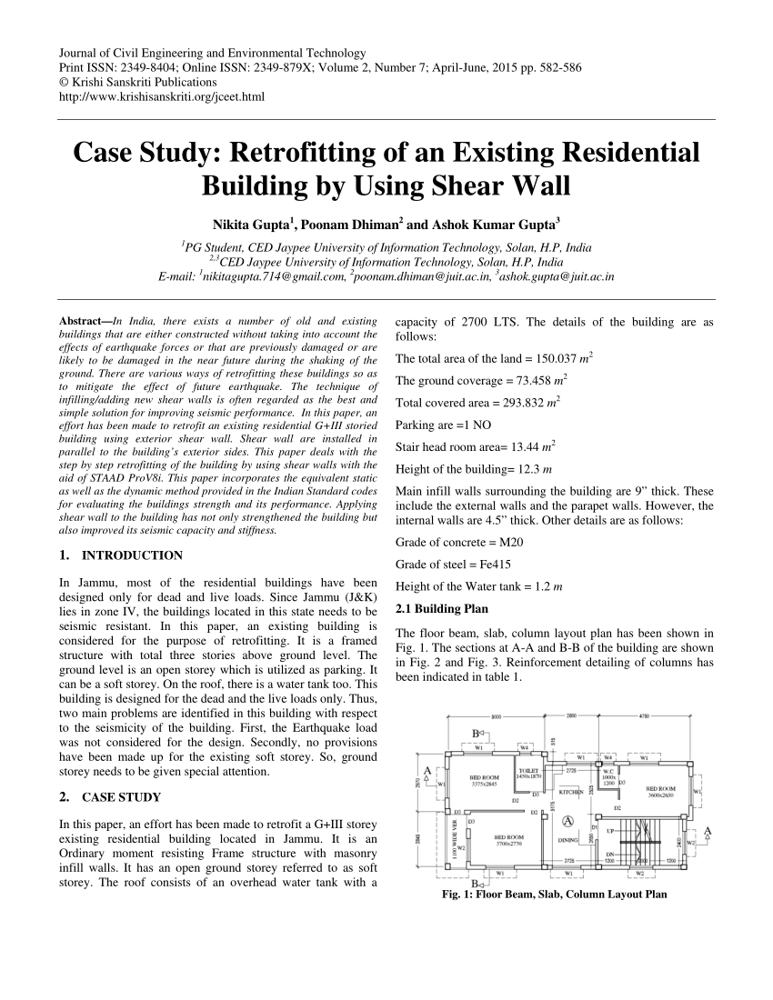 analysis of retrofitting case study