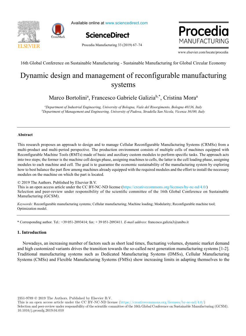 reconfigurable manufacturing systems literature review and research trend