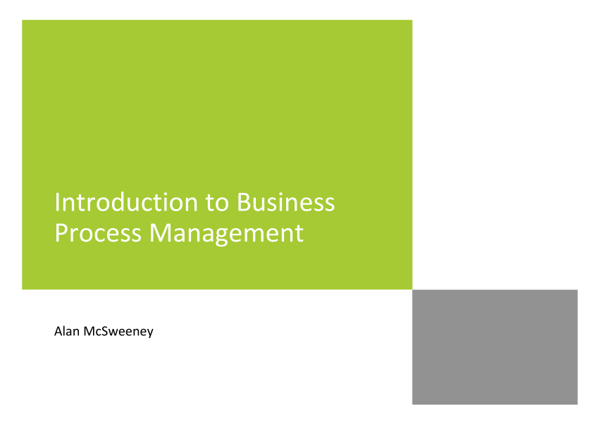 (PDF) Introduction to Business Process Management