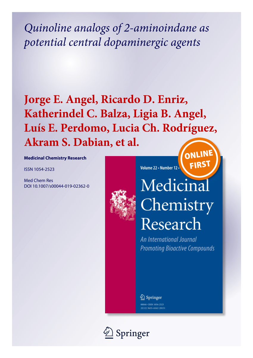 Pdf Quinoline Analogs Of 2 Aminoindane As Potential Central Dopaminergic Agents