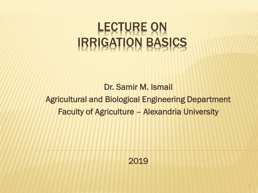 literature review on irrigation system
