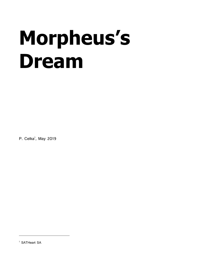 Pdf Morpheus S Dream